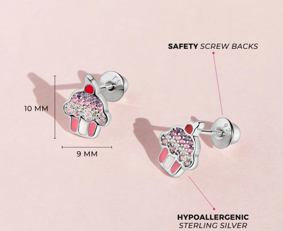 Cupcake earrings