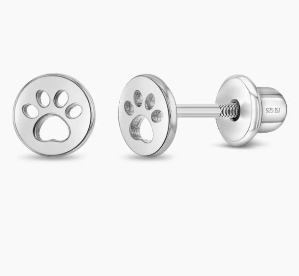 Dog paw Earrings Girl