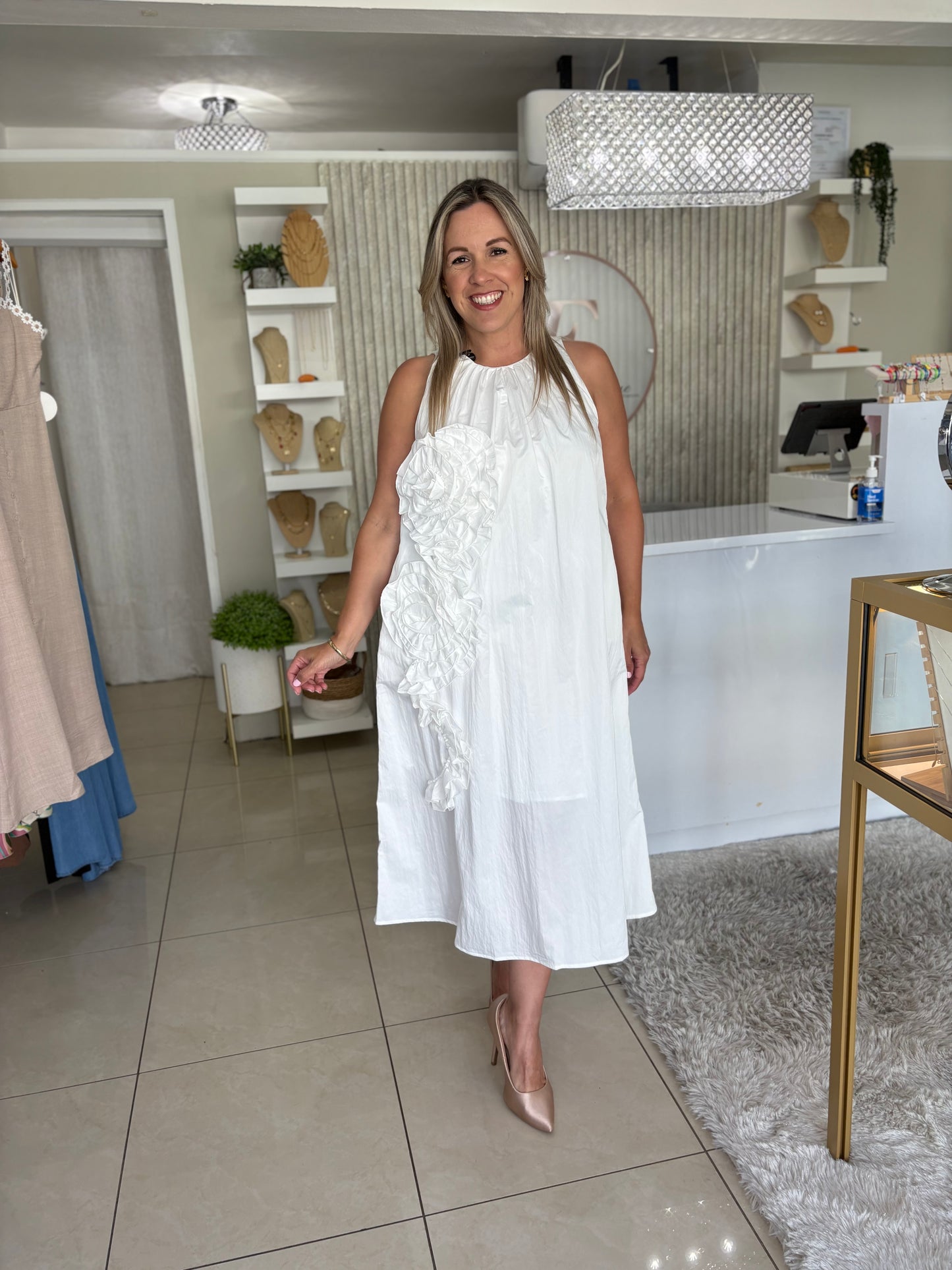 Dress White Flowers