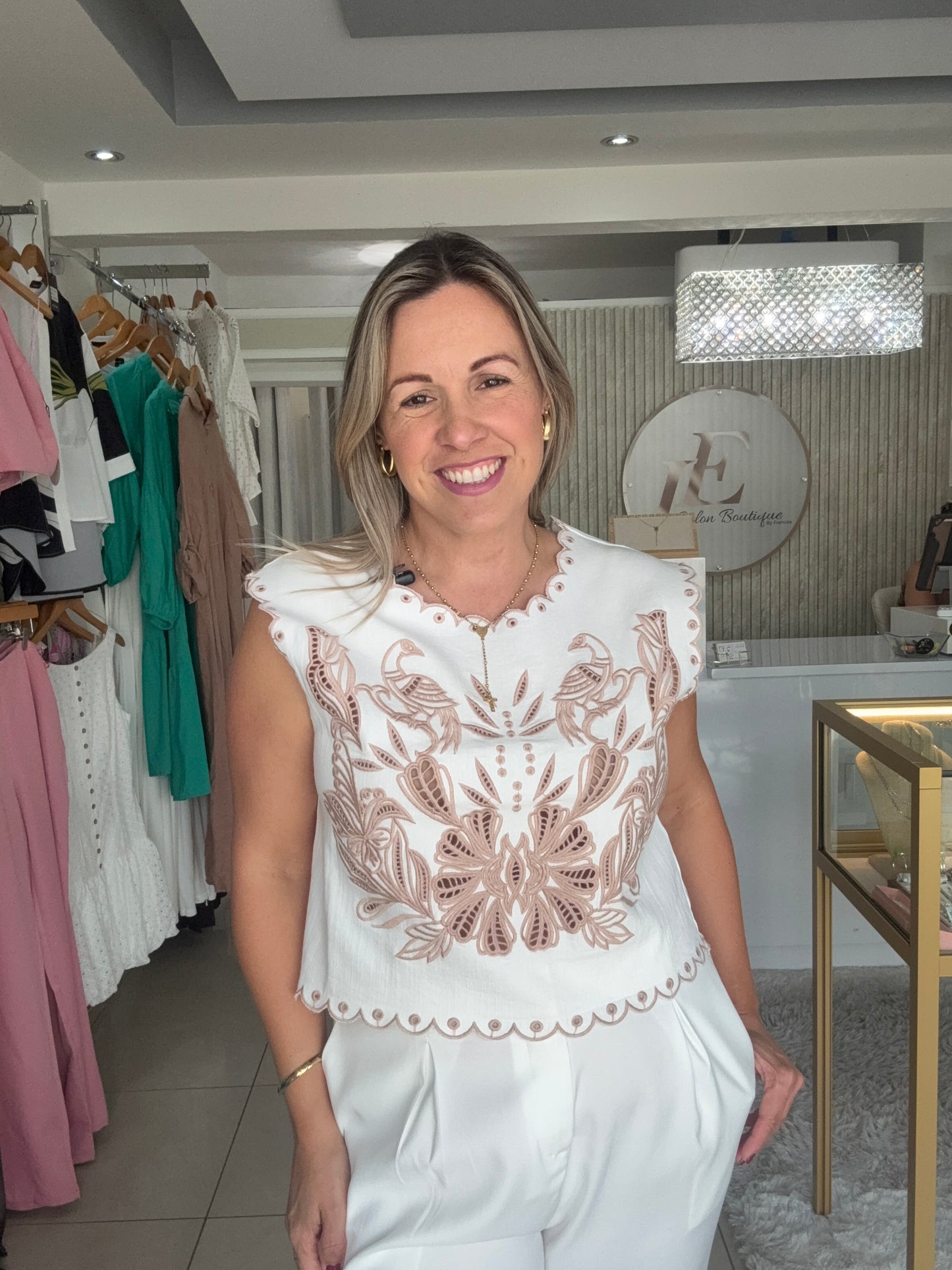 Crochet Cremy Top