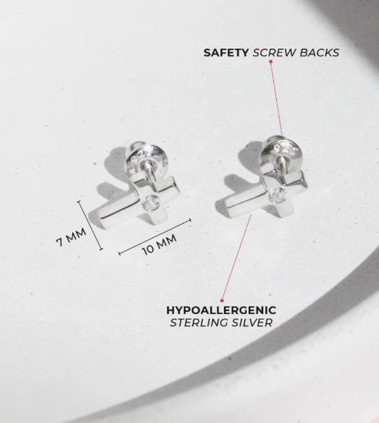 Classic Cross Earring
