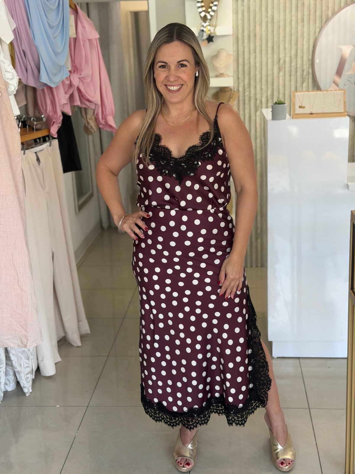Polka dots falda