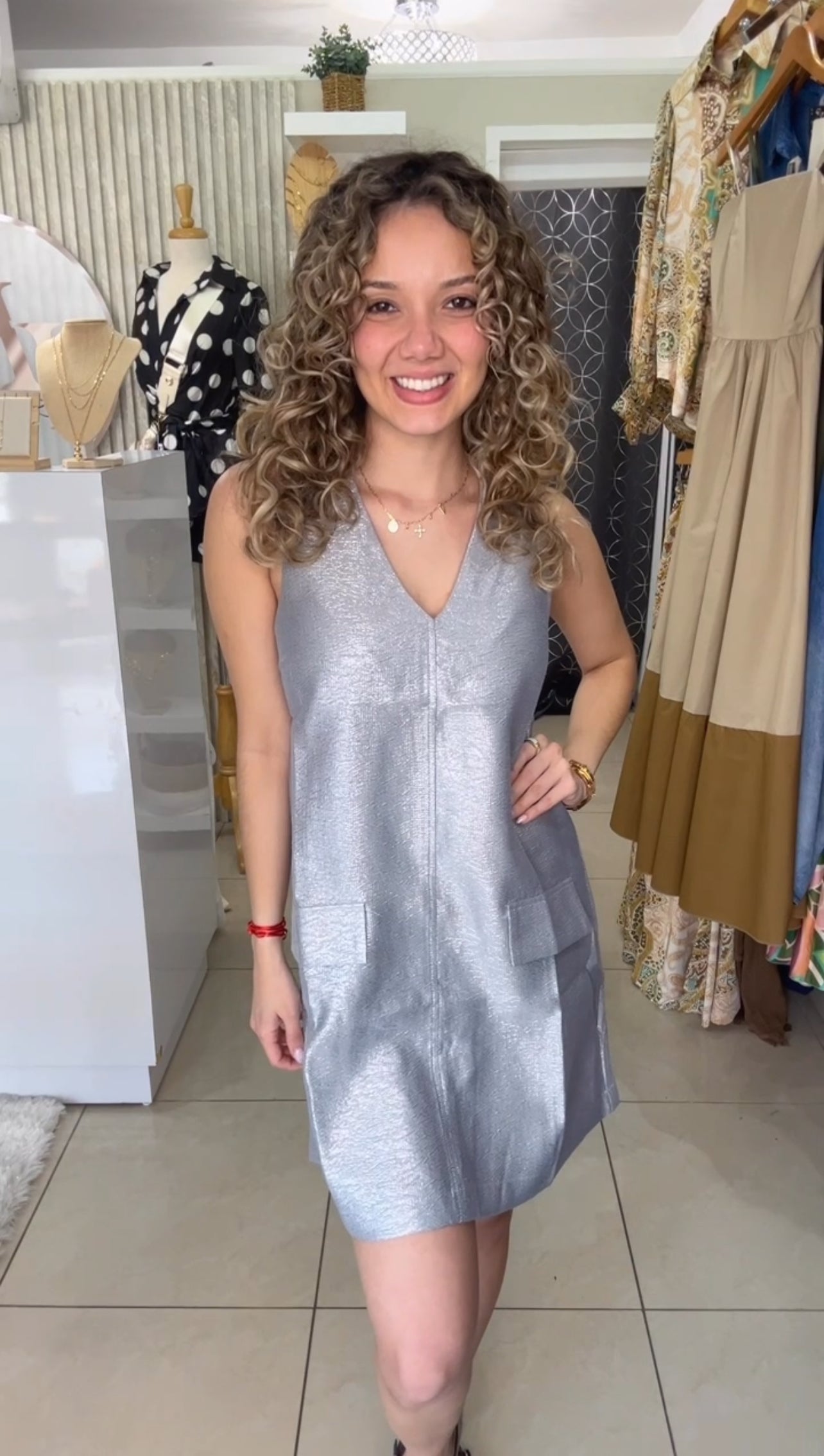 Silver Gray Dress