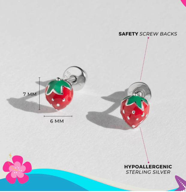 Strawberry earrings