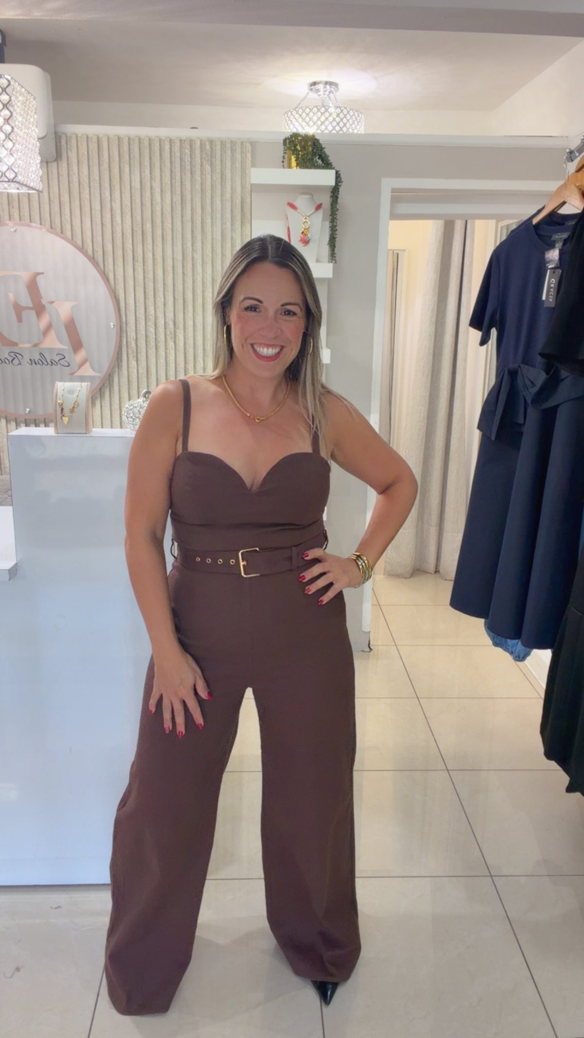 Brown Jumpsuit