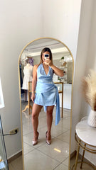 Traje corto baby blue