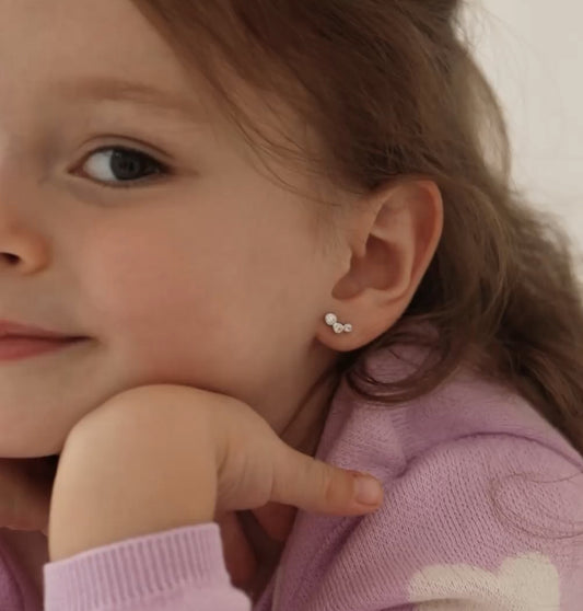 Bezel climber Earrings