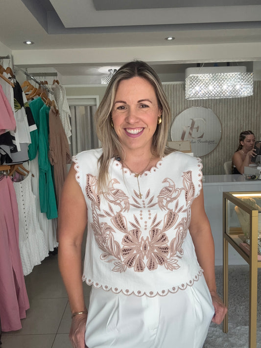 Crochet Cremy Top