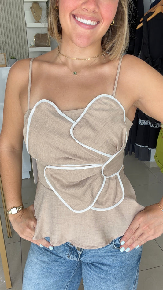 Beige top