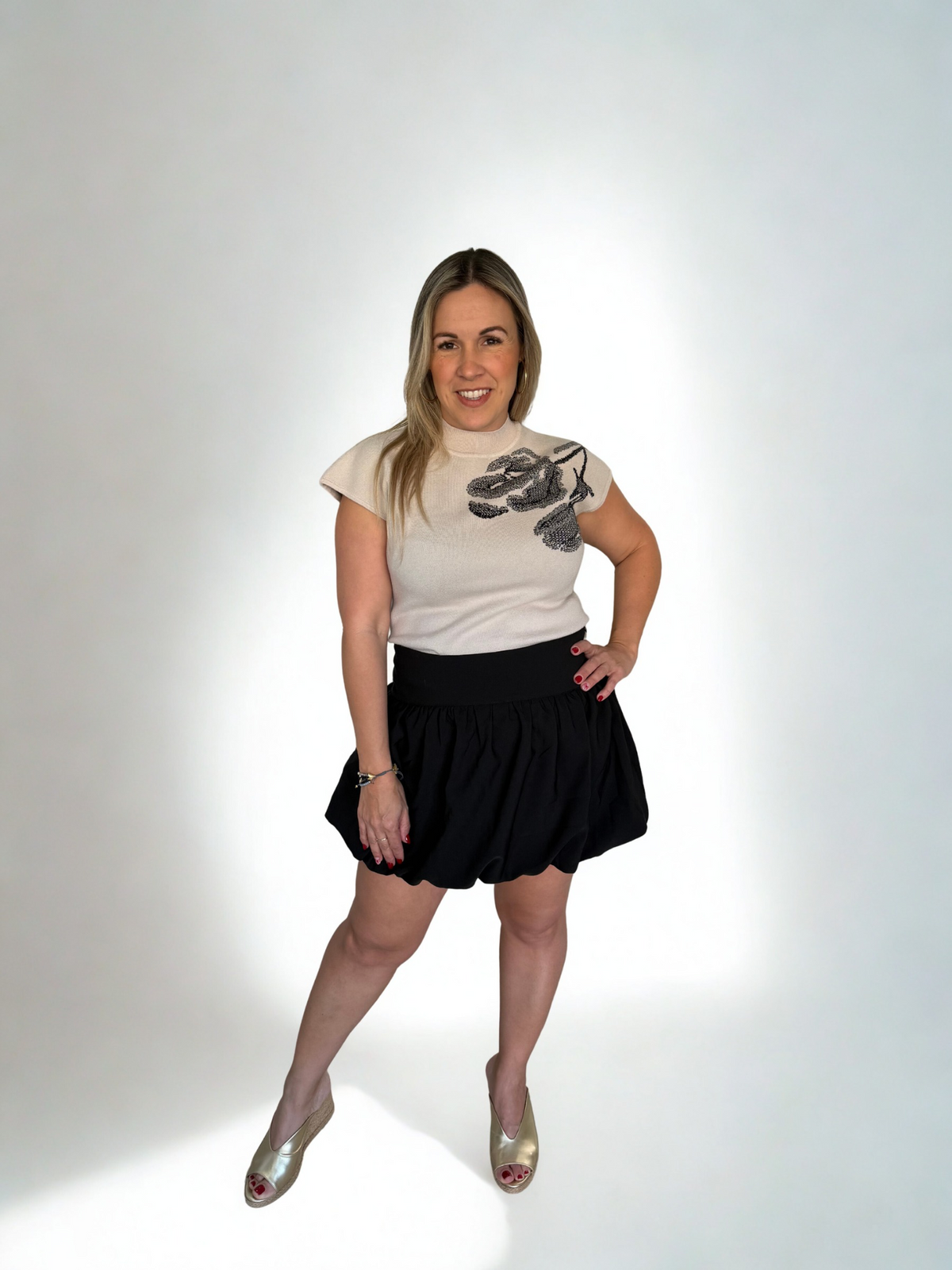 Cremy flower Top