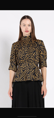 Gold & Black Gracia Top