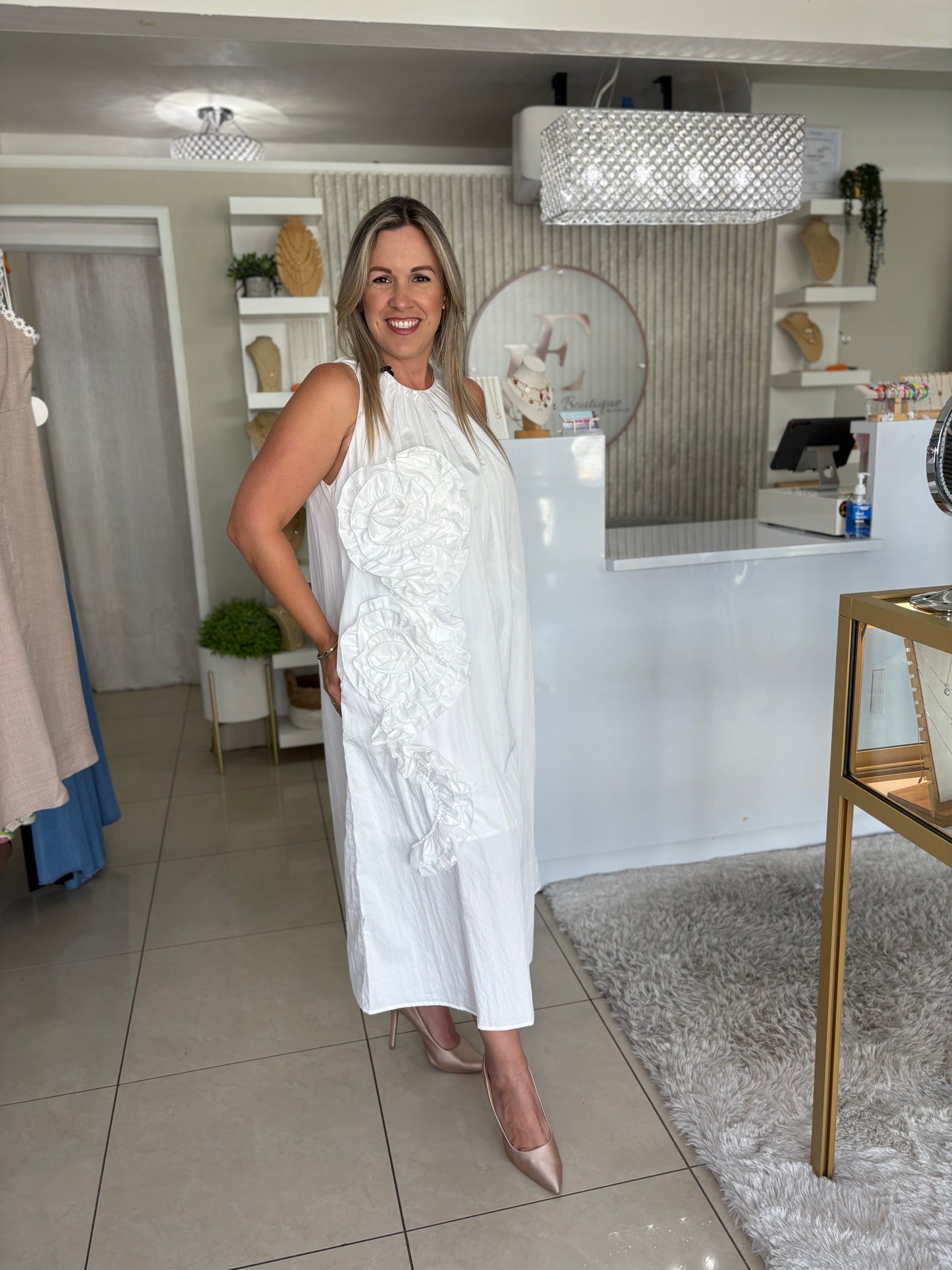 Dress White Flowers