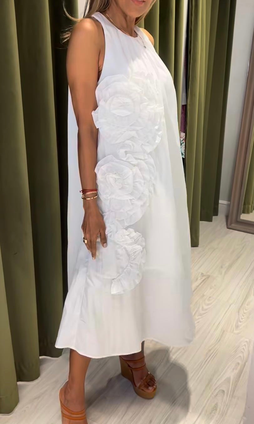 Dress White Flowers