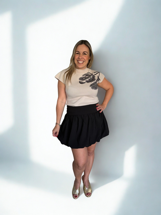 Cremy flower Top