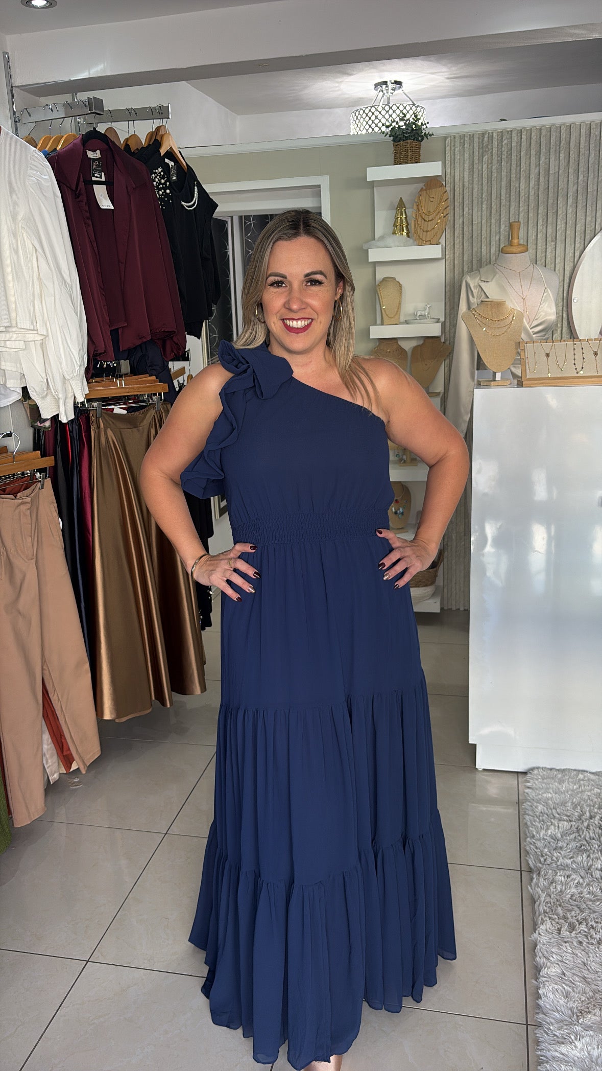 Navy Long Dress