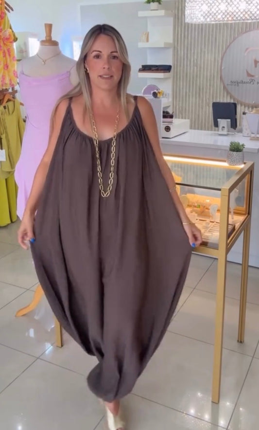 Brown jumpsuit
