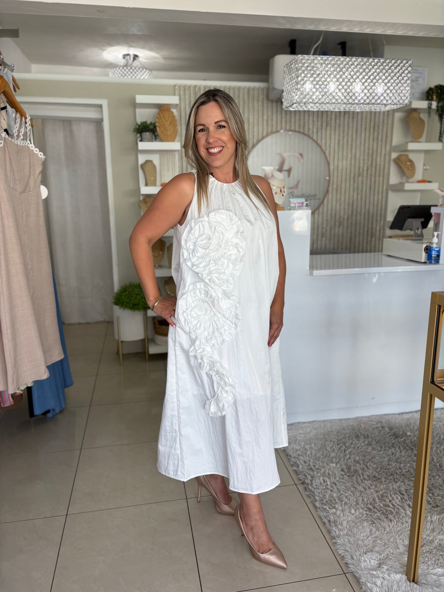 Dress White Flowers