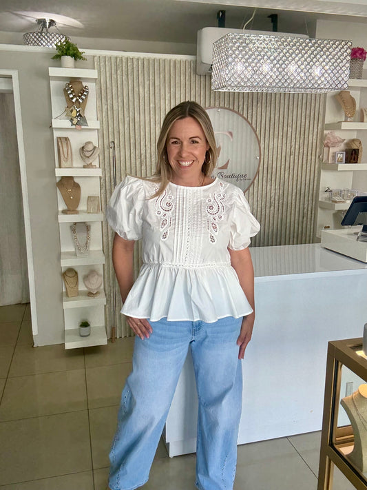 White Lina top