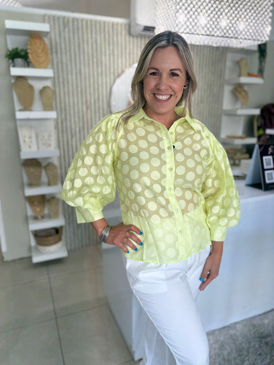 Gracia Polka Dots Top