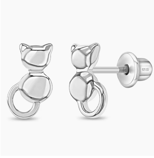 Kitty Cat Earrings Girl