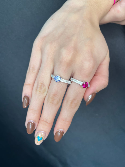 Sortija Diamante Rosa