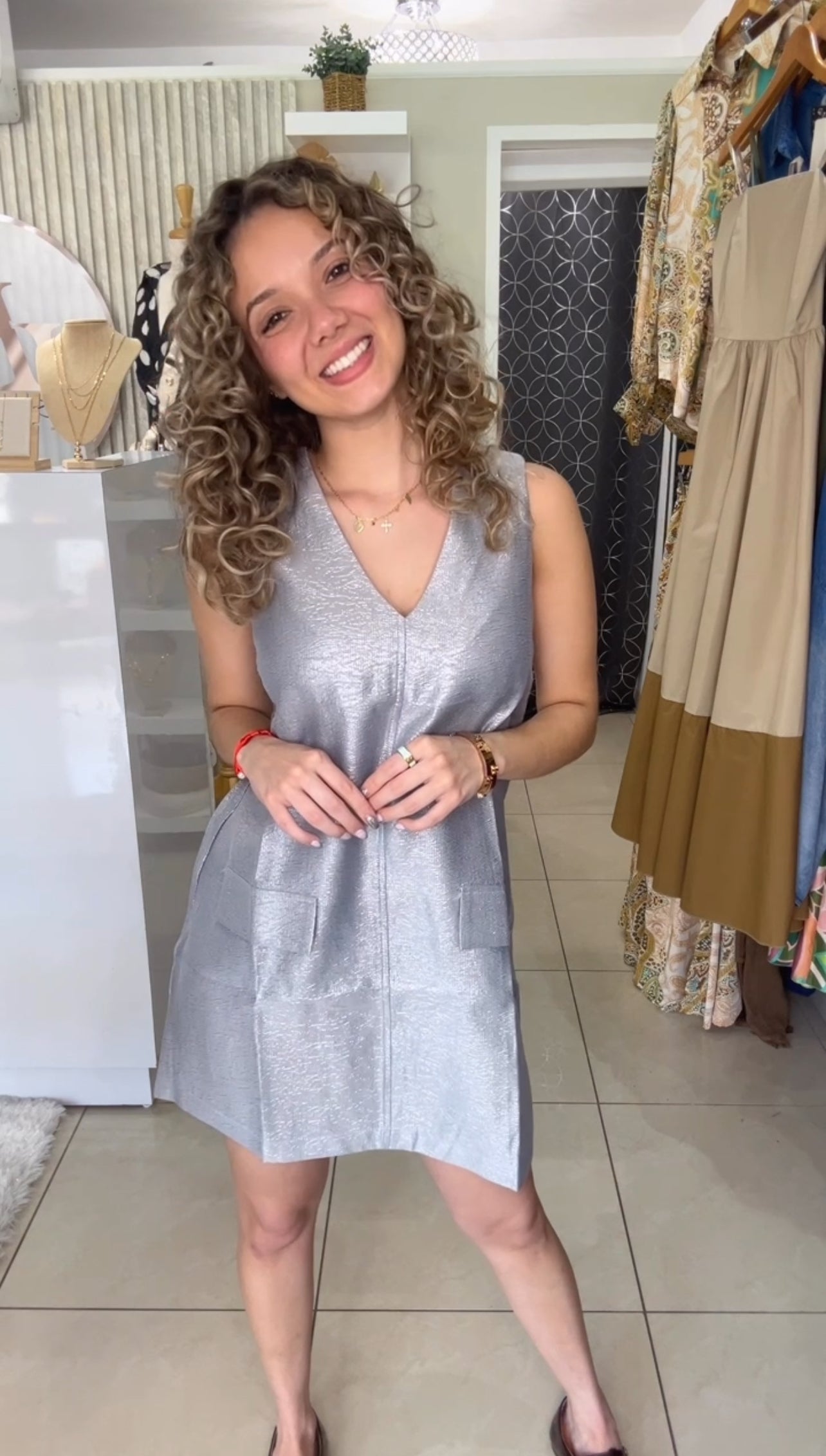 Silver Gray Dress