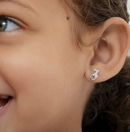 Kitty Cat Earrings Girl