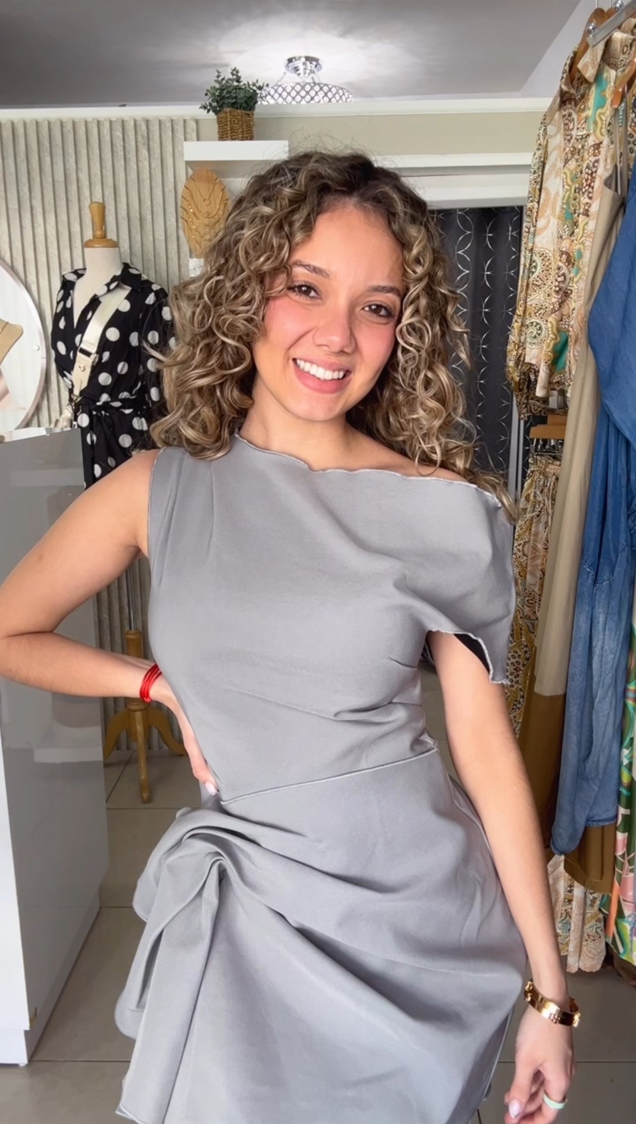 Gray Dress