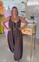 Brown Italy jumpsuit