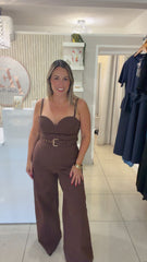 Brown Jumpsuit
