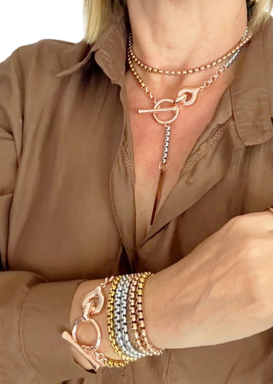 Verona collar de tres tonos