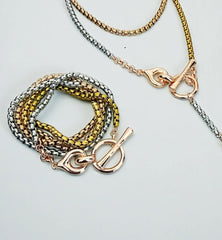 VERONA 3 TONES WRAP AROUND BRACELET
