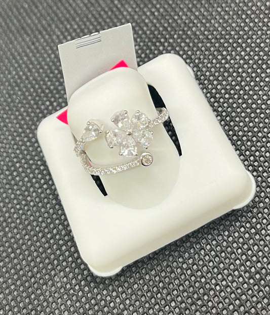 Sortija Flor de plata