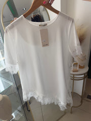 Satin Short Long Top