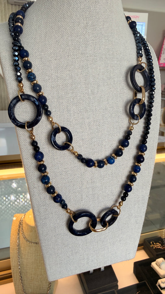 Navy Necklace