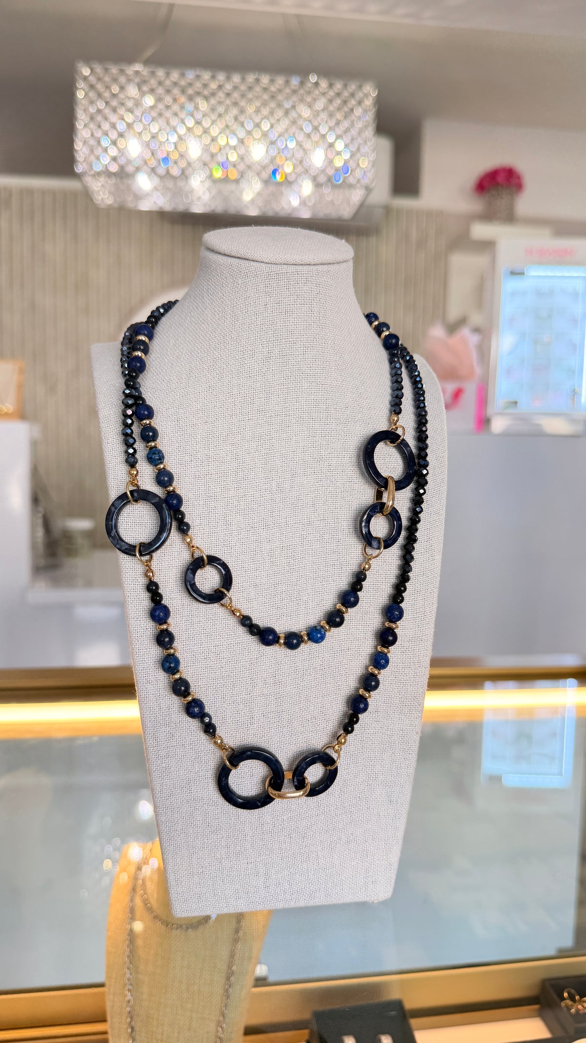 Navy Necklace