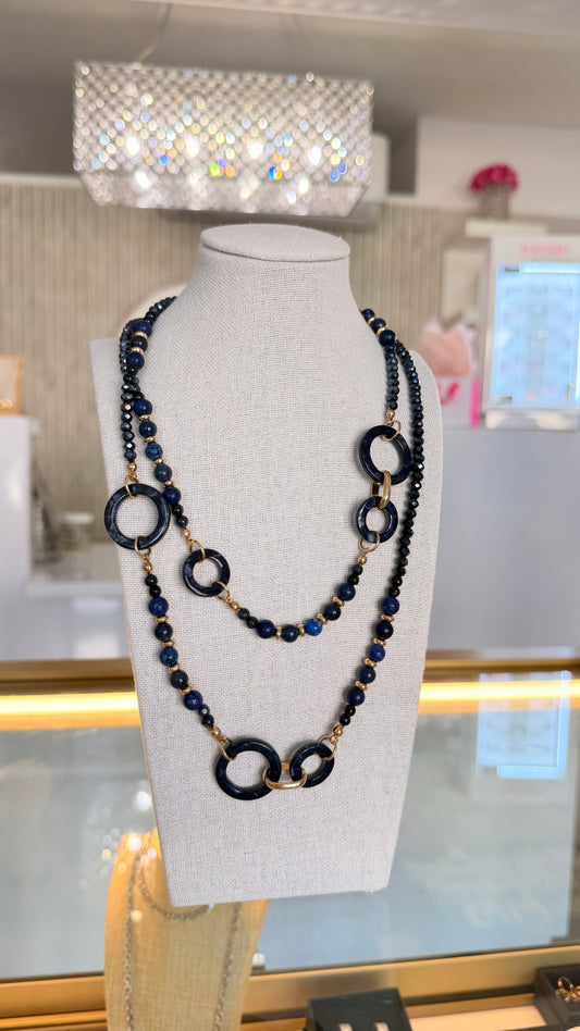 Navy Necklace