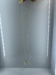 Doble charm white collar