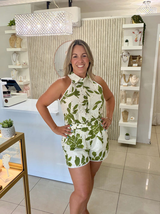 Olive Romper