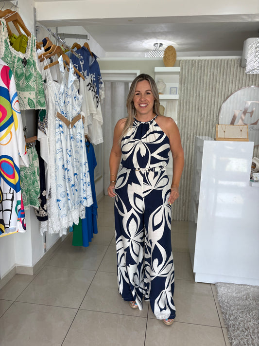 Lissa Navy Jumpsuit