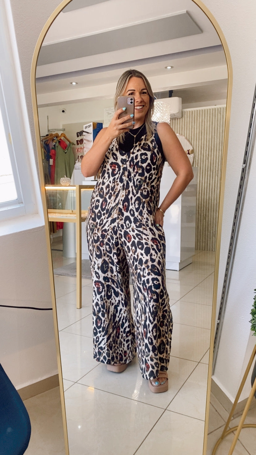 Animal Print Jumpsuit