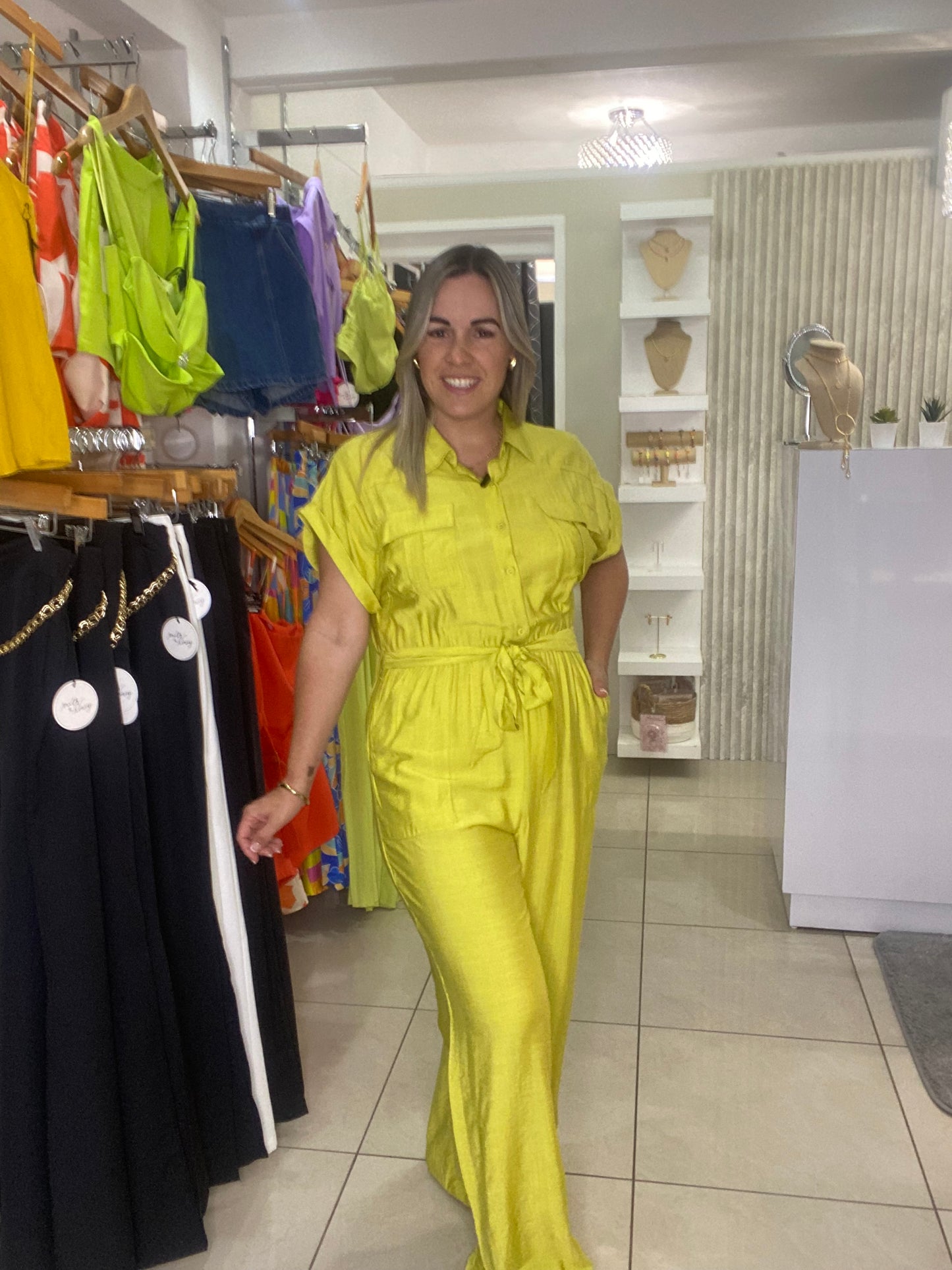 Jumpsuit Lime Green