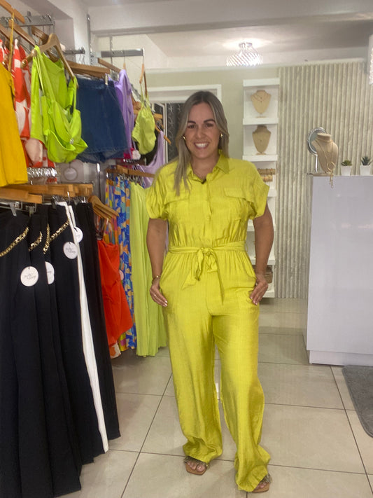 Jumpsuit Lime Green