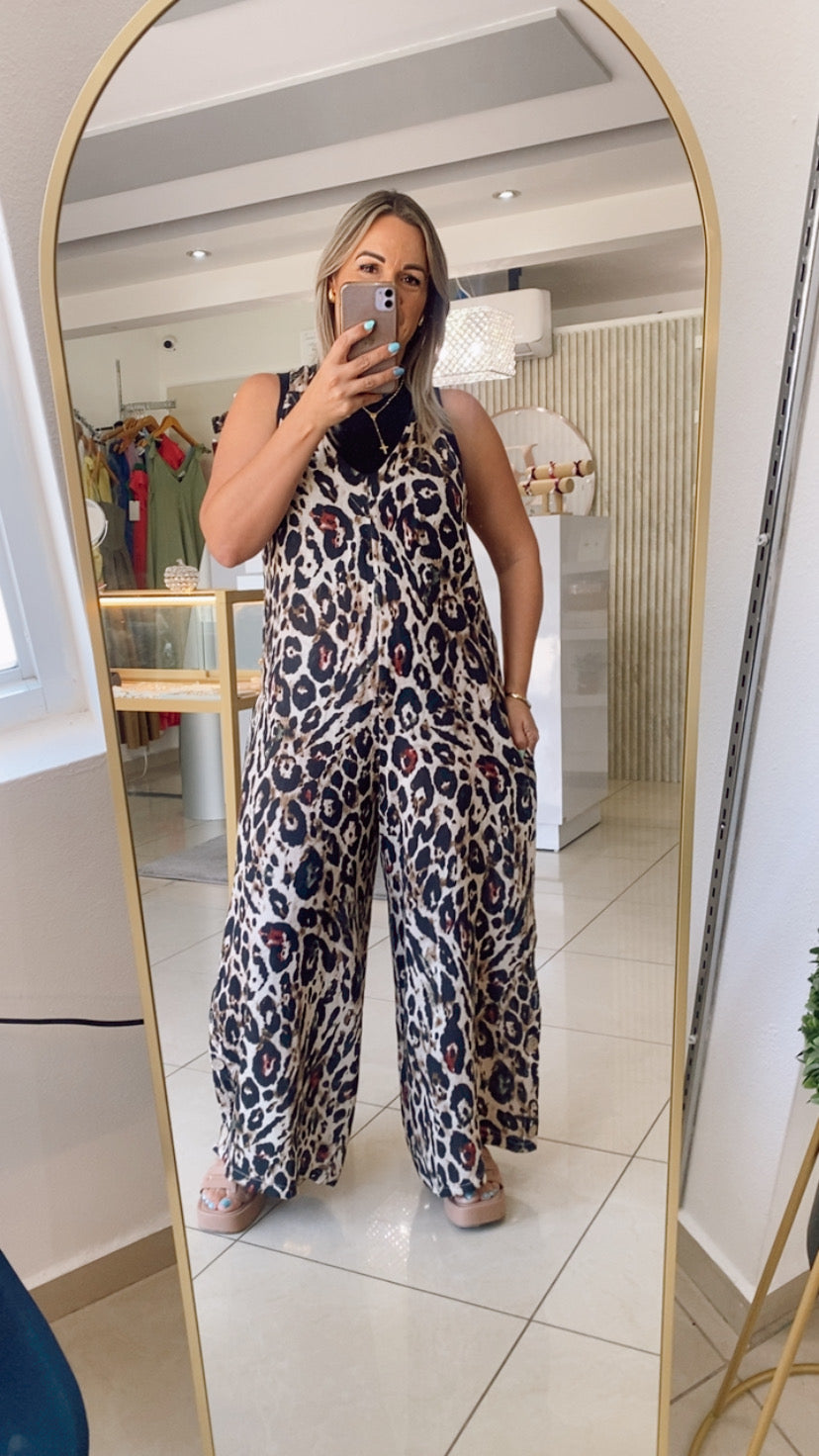 Animal Print Jumpsuit