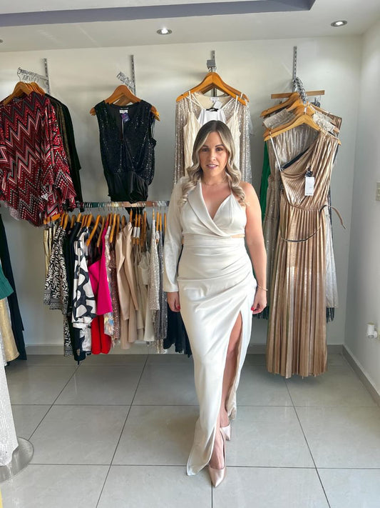 Vestido sirena semi abierto