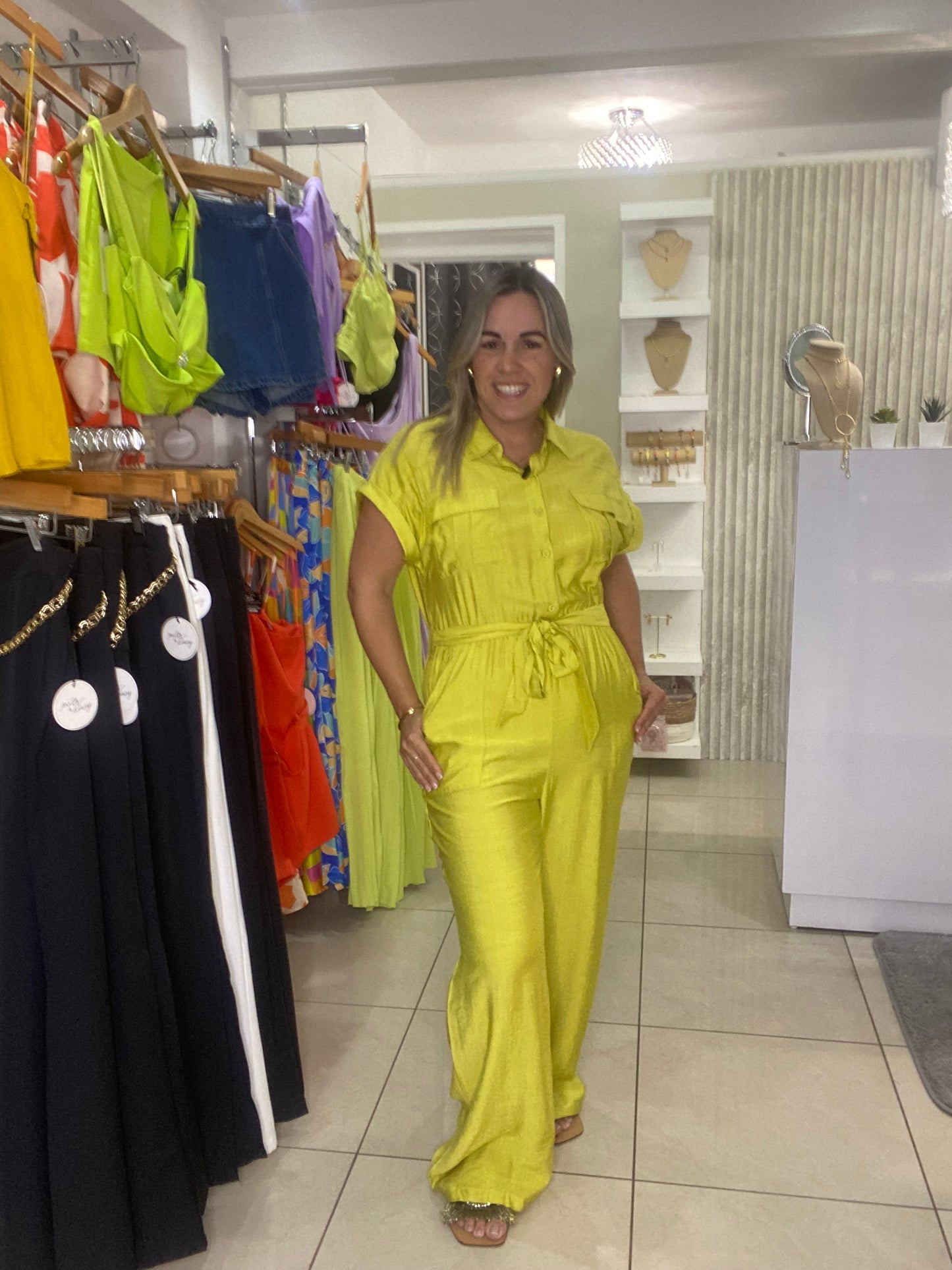 Jumpsuit Lime Green